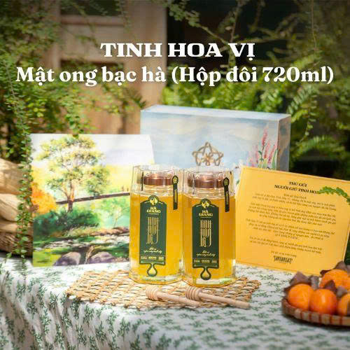 Mật ong bạc hà Tinh Hoa Vị (Hộp đôi 720ml)